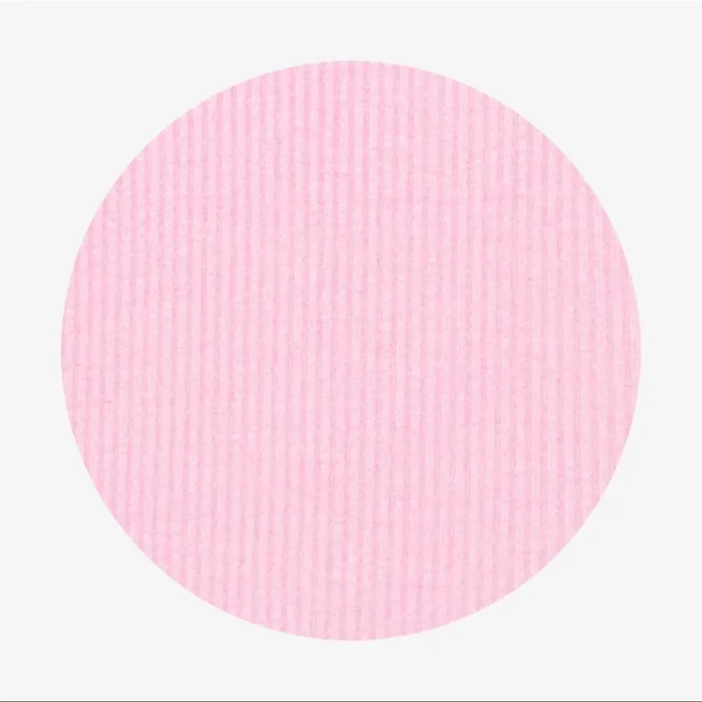 POSH PEANUT PINK RIBBED CLASSIC PJ SET 12/18M